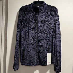 Lululemon Define Jacket Velour (Crushed Velvet Style) Size 18 SUPER RARE LIMITED